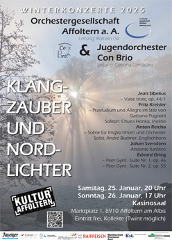 25 Winterkonzerte Plakat